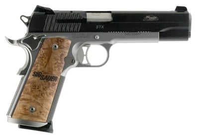 Sig Sauer STX Full Size Black / Stainless .45 ACP 5" Barrel 8-Rounds - $1137.99 ($9.99 S/H on Firearms / $12.99 Flat Rate S/H on ammo)
