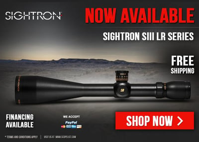 Sightron SIII LR Tactical Scopes - Now Available at Scopelist - $748.85
