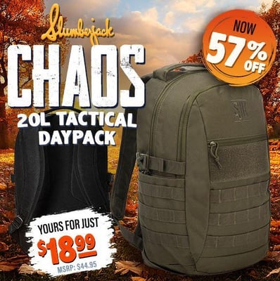 Slumberjack Chaos 20L Tactical Daypack 57% Off! - Now Only $18.99 (Free S/H over $25)