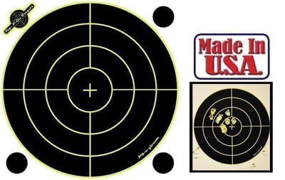100 Pack - 8" Self-adhesive, die cut, & color reactive shooting targets - $25.19 shipped after coupon ""