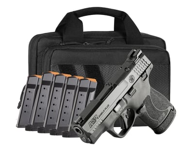 Smith & Wesson M&P9 Shield Plus OR 9mm 3.1"BBL (6)Mags BLK Carry on Bundle - $399.99 