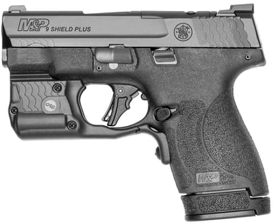 Smith and Wesson M&P Shield Plus 9mm 3.1" Barrel 13-Rounds w/Green CT Laserguard Pro - $399.99