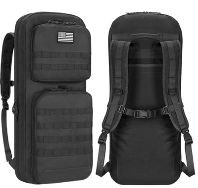 CVLIFE 30" Double Soft Rifle Case with Lockable Zipper Hideable Backpack Straps Black - $38.99 w/code "9IGBFCW9" + FREE Shipping