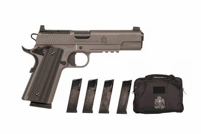 Springfield 1911 Operator AOS 45 ACP 5" 8rd Gear Up - Tungsten Cerakote - $999.99 (FREE Shipping on Firearms)