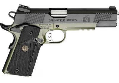 Springfield Armory 1911 Loaded Operator .45 ACP 5" Barrel Semi-Auto Pistol, OD Green - $1159.99