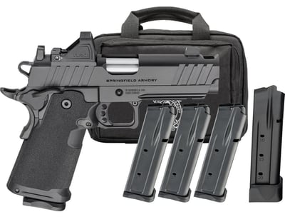 Springfield Armory 1911 Prodigy AOS Comp Gear Pac 9mm 4.25" Barrel 17/20-Rounds w/ Viridian RFX11, 4 Mags - $1264.99 (Grab A Quote)