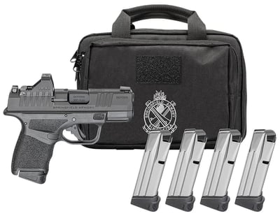 Springfield GearPac Hellcat Micro-Compact OSP 9mm 3" 1-11 Rd & 3-13 Rd Handgun w/ Green Dot & Bag - $569.63 (Add to Cart for Best Price)