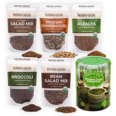 Deluxe Sprouting Seeds Starter Kit - $49.94 (Free S/H over $99)