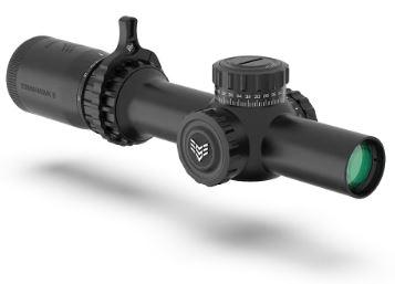SwampFox Optics Tomahawk II SFP LPVO 1-6x24mm Red BDC RifleScope - $195 (e-mail price) 