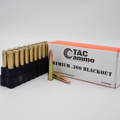 .300 AAC Blackout - 220 grain Berrys SP (subsonic) - 20 Cartridges - $24.99