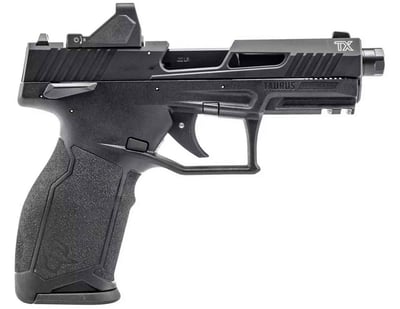 TAURUS TX22 Gen2 22 LR 4.6" 22rd w/ RFX11 Green Dot - Black - $399.99 (FREE Shipping on Firearms)