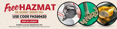 NO HAZMAT Fee over $99 with coupon code "FH260420" @ Natchez Shooting & Outdoors