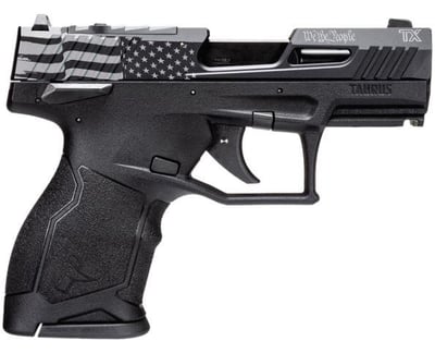Taurus TX22 Compact 22 LR 3.60" 13+1 Optic Ready/Serrated "We The People" Slide - $279.67 