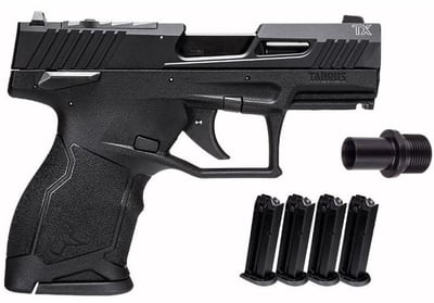 Taurus TX22 Compact .22 LR 3.5" Threaded Barrel, (5) 10-rd Magazines, Black, Optic Cut - $249.99 
