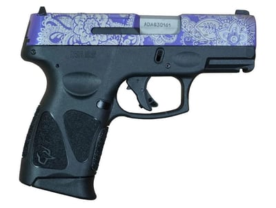 Taurus G3C Custom "Purple Paisley" 9mm 3.2" Barrel 12 Rds - $372.99 ($19.99 S/H on Firearms / $15.99 Flat Rate S/H on ammo)