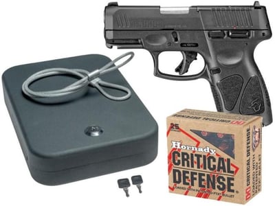 Taurus G3C T.O.R.O. 9mm 3.3" Barrel 12-Rounds Safe / Ammo Bundle - $329.99 ($19.99 S/H on Firearms / $15.99 Flat Rate S/H on ammo)