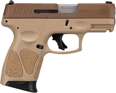 Taurus G3c Coyote Tan 9mm 3.2" Barrel 10-Rounds 3 Mags - $263.34