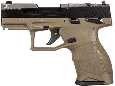Taurus TX22 Compact 22 LR 3.5" Barrel 13rd OD Green Optics Ready Slide - $267.99 ($14.99 flat rate shipping)