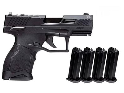 Taurus TX22 Compact Frame 3.60" 22 LR (5) 13rd Magazines Polymer Frame w/Picatinny Rail - $269.99 