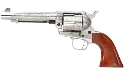 Taylor's & Company 1873 Cattleman 357 Magnum 5.5" 6 Rd Floral Engraved Revolver - $710.99 (Free Shipping on $100+ Orders)