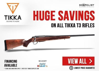 Tikka T3 Hunter 6.5x55 JRTA351 on sale - Huge Savings on Tikka T3 Rifles! - SCOPELIST.com - $549