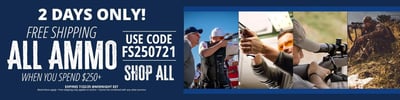 Free Shipping on Ammo over $250 with coupon code "FS250721" @ Natchez Shooting & Outdoors 