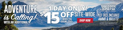 Get $15 Off $150 or more with coupon code "D250730" @ Natchez Shooting & Outdoors
