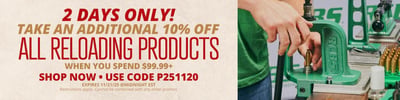 10% Off All Reloading Gear over $99.99 w/code "P251120" @ Natchez Shooting & Outdoors