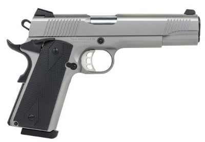 Tisas 1911 Duty SS45 .45 ACP 5" 8+1 SS Black Rubber Grip Pistol - $475 