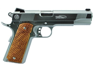 AMERICAN CLASSIC II 1911 HGA 45 AUTO 5 IN BBL ADJ RS CHROME 1/8RD MAG - $574.55 