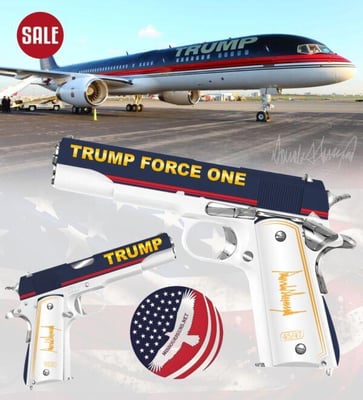 Auto Ordnance Trump 2025 Trump Force One Limited Special Edition 1911 Pistol 5″ 7+1 45 ACP - $1577 