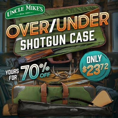 Uncle Mike’s Over/Under Shotgun Case — 70% Off Blowout - Only $23.72 (Free S/H over $25)