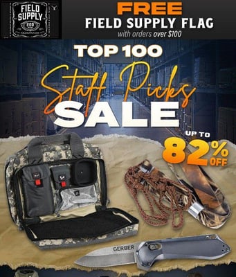 Top 100 staff gear picks, up to 82% off! @Field Supply (Free S/H over $25)