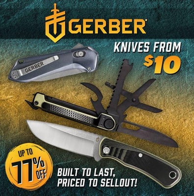 Prices Slashed on Gerber Blades – Built to Last, Priced to Sellout! @Field Supply (Free S/H over $25)
