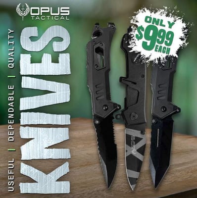 The Ultimate Knife: $9.99 Opus Knives! @Field Supply (Free S/H over $25)
