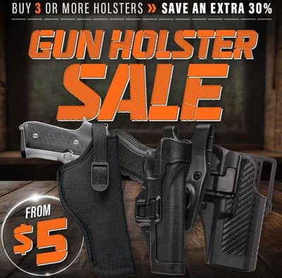 Holster Tent Sale: Blackhawk, Uncle Mike's, 5.11 & OC from $5! @Field Supply (Free S/H over $25)