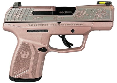 Ruger Max-9 9mm Optics Ready Max9 Rose Gold Frame Engraved Slide - $399
