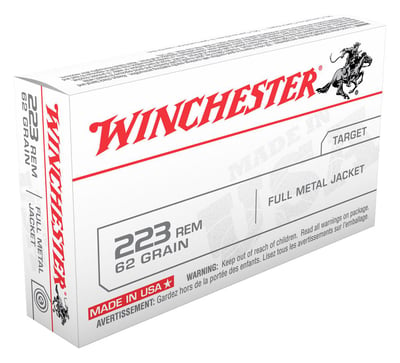 WINCHESTER AMMO 223 Rem 62Gr USA FMJ - 20rd - $16.49 ($11.99 Shipping)