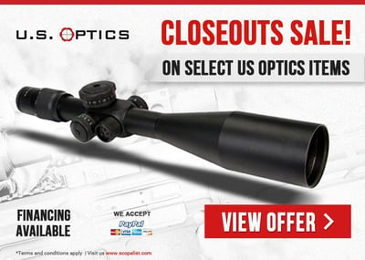 US Optics Rifle Scopes Closeout Sale - Shop Now to Save Big!