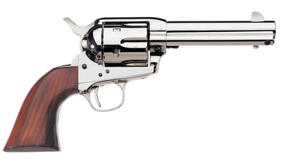 Uberti 1873 Cattleman 45 LC 5.5" 6rd - Nickle & Walnut - $699.99 (FREE Shipping on Firearms)