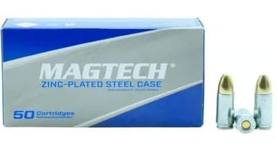 Magtech - 9mm - 124 Grain - FMJ - Steel Case - 1000 rounds - $197.67 