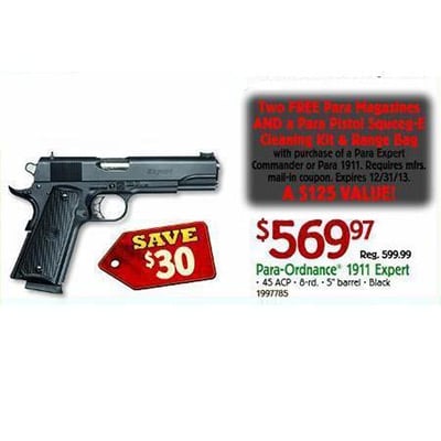 Para-Ordnance 1911 Expert .45 ACP 5" Barrel 8 Rnd - $569.97 (Valid on Black Friday in-store only) (Free S/H over $50)