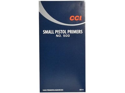 CCI Small Pistol Primers #500 - $52.79 (Free HazMat Fee over $199 w/code: HAZMAT0426) + Free Shipping over $100