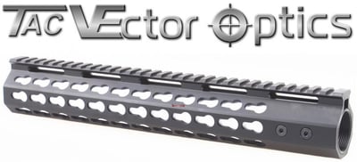 Vector Optics Slim KeyMod 12" Free Float Handguard Picatinny Rail Mount Bracket w/ Steel Barrel Nut for 223 5.56 - 54