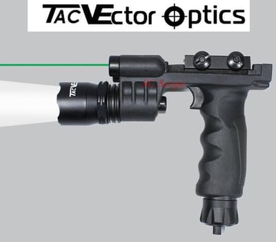 TAC Vector Optics Cobra Tactical LED Flashlight Green Laser Sight Combo 500 Lumens Hunting Torch Color Black - $145 (Free S/H over $25)