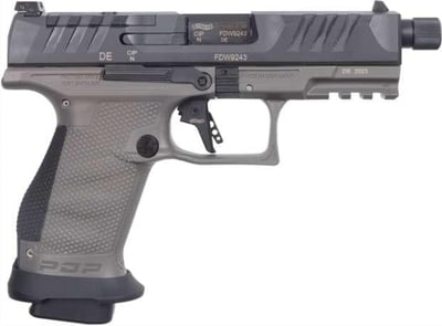 Walther PDP Pro Compact 9mm 4.6" Threaded Barrel, 18+1 Optic Ready 9mm With Tungsten Gray Frame (3) 18Rd Mags! (Shoot 1st Pay Later Financing Available!) - $647 S/H $16.95 