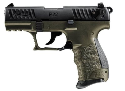 Walther Arms 5120715 P22 Q Military 22 LR 3.42" 10+1 OD Green Frame - $286 + $19.95 S/H 