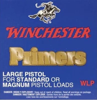 Winchester Large Pistol Primer 1000rd - $89.99 (LIMIT of 10 Bricks)