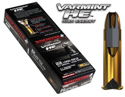 Winchester Ammo 22LR Varmint HP 3/1 Segmenting Core 37GR 50Box - FLAT RATE Shipping!! - $8.87