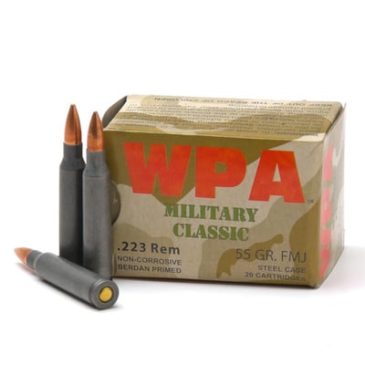 Wolf WPA Military Classic .223 55 gr FMJ 500 rounds - $199.99